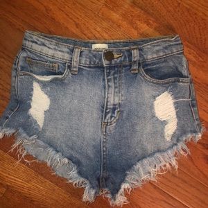 Super cute jean shorts!